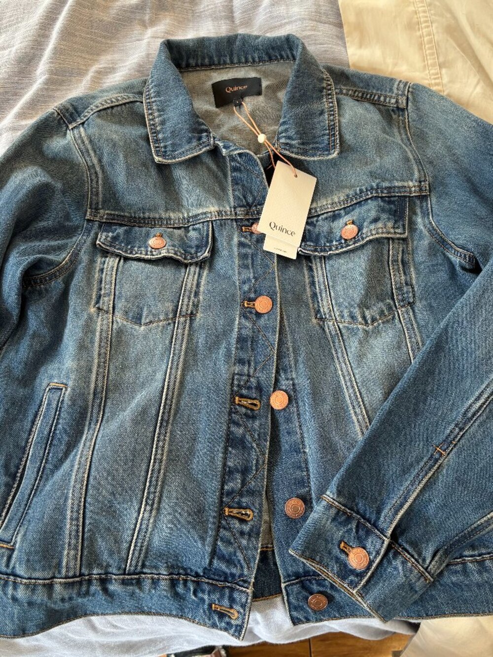 Quince Denim Jacket szL NWT